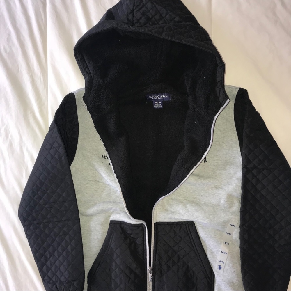 U.S. Polo Assn Big Boys' Sherpa-Lined Jacket - Picture 2 of 3
